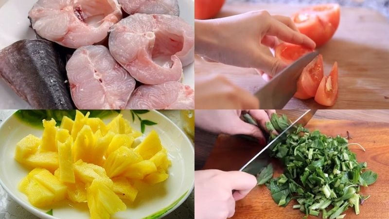 Các bước nấu canh chua cá lăng miền Trung